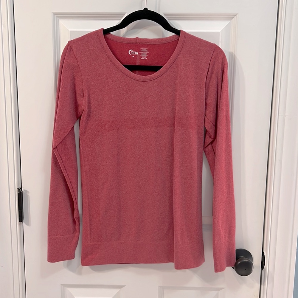 Red Heather Performance Long Sleeve T